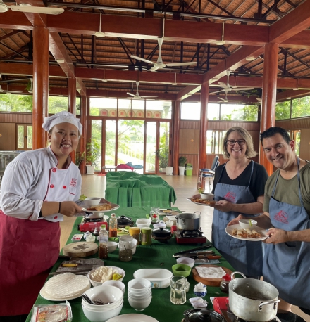 Full day cooking class with cu chi tunnels from lovely couple from Queensland 